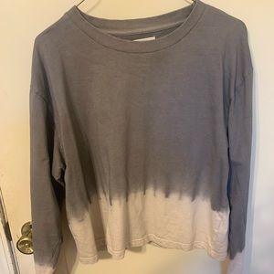 Tie dye crop long sleeve tshirt